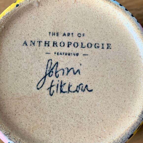 Anthropologie Coffee Face Mug Cup 3D Visage Artist FOTINI TIKKOU Hand Painted 2 - Picture 8 of 16